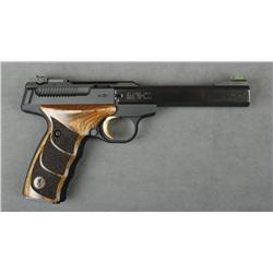 Browning Buckmark semi-auto pistol, .22LR  cal., 5-1/2” barrel, black finish, stippled  and grooved 