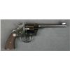 Image 2 : Colt Officers Model flat top target DA  revolver, .38 cal., 6” barrel, blue finish,  checkered medal