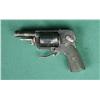 Image 2 : Unmarked antique European folding trigger  concealed hammer revolver, 8mm cal., 2”  barrel, blue fin