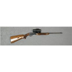 Browning .22 semi-auto rifle, .22LR cal., 19”  round barrel, black finish, checkered wood  stocks, #