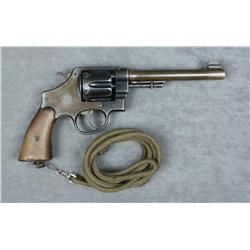 Smith & Wesson Second Model .44 Hand Ejector  DA revolver, .455 cal., 6-1/2” barrel, blue  finish, e
