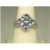 Image 1 : Very high quality 14 karat white gold ladies  custom made ring set with 9 matching oval  Tanzanites 