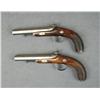 Image 3 : Cased pair of percussion European pistols,  .65 cal., 6” octagon barrels with beautiful  damascene d