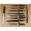 Image 1 : Bayonet lot consisting of 10 military  bayonets for Mauser's and European military  arms; FN-49, VZ-