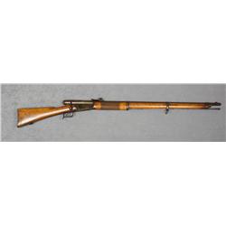 Swiss Vetterli Model 1869 bolt-action rifle,  .41 Swiss cal., 33” barrel, checkered wood  full stock