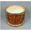 Image 1 : Beautiful Civil War drum with round wood  body, American flag and spread eagle decal;  drum is in ov