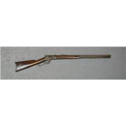 Colt Burgess Model lever action rifle, .44  cal., 25” round barrel, brown finish, wood  stocks, #338