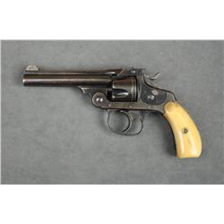 Smith & Wesson DA top break pocket revolver,  .32 cal., 3-1/2” barrel, blue finish, bone  grips, #25