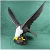 Image 1 : Large painted cast iron bald eagle approx. 2  feet in height with a 2 foot wing span in  overall exc