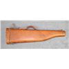 Image 1 : Misc. leather lot including a large leather  mutton leg style carry case for a takedown  shotgun or 