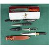 Image 1 : Lot of five modern knives in factory  cardboard boxes including a Winchester  Commemorative Model 94