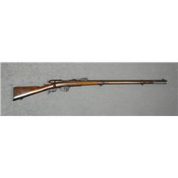Italian Vetterli bolt-action rifle, dated  1879, 10.35mm cal., 34” barrel, military  black finish, f