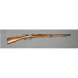 Argentine Mauser Model 1891 bolt-action  rifle, 8mm cal., 29” barrel, black finish,  full length woo