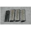 Image 1 : Lot of four semi-auto pistol magazines  including three like new weighted .45 caliber  magazines and