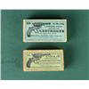 Image 1 : Excellent condition lot of two antique  picture boxes of ammunition including a box  of 50 .41 Calib