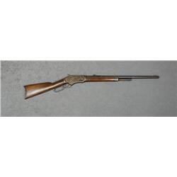 Whitneyville-Kennedy lever action rifle, .44  cal., 24” octagon barrel, blue finish, wood  stocks, #