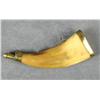 Image 2 : Powder horn with brass charger and base,  approx. 9” overall in very good condition.   Est.:  $150-$
