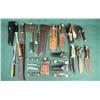 Image 1 : Bonanza lot of 24 assorted knives, many with  sheaths including KBars, Buck folders, a Buck  straigh