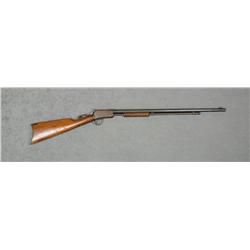 Winchester Model 90 pump action rifle, .22LR  cal., 24” octagon barrel, blue finish, wood  stocks, #