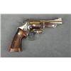 Image 1 : Smith & Wesson Model 29-2 DA revolver, .44  Magnum cal., 4” barrel, factory nickel  finish, checkere