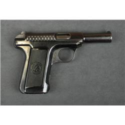 Savage Model 1907 semi-auto pistol, .32 cal.,  3-3/4” barrel, blue finish, checkered Savage  Indian 