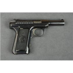 Savage Model 1907 semi-auto pistol, .32 cal.,  3-3/4” barrel, blue finish, checkered Savage  Indian 