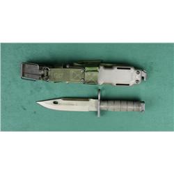 U.S. military M9 bayonet by Lan Cay,  composite sheath, woven hanger and Lan-Can  marked pouch for m