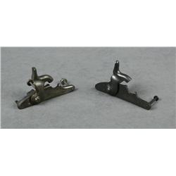 Lot of two U.S. Springfield complete locks  with hammers and side screws, one dated 1863  and the ot