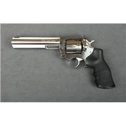 Ruger Model GP-100 DA revolver, .357 Magnum  cal., 6” barrel, stainless steel  construction, wrap ar