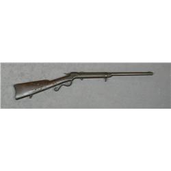 Interesting Ballard military carbine, .44RF  cal., 22” barrel, brown patina, wood stocks,  #4929. Th