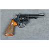 Image 4 : Smith & Wesson Model 34-1 DA revolver, .22LR  cal., 4” barrel, blue finish, checkered  medallion ext