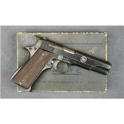Star semi-auto pistol in factory box with  extra magazine, 9mm cal., 5” barrel, black  finish, check