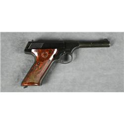 Colt Challenger Model semi-auto pistol, .22LR  cal., 4-1/2” barrel, blue finish, checkered  mottled 