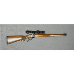 Ruger No. 1 single shot short rifle, 7 x 57  cal., 20” barrel, blue finish, deluxe full  length wood