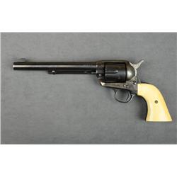 Colt SAA revolver, .38 WCF cal., 7-1/2”  barrel, re-blued finish and re-case hardened  finish, ivory