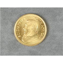 Gold 1 oz. Krugerrand. Est. $1,400-$2,800