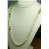 Image 3 : Elegant ladies strand of round cultured  Pearls averaging 5.50 mm diameter and 22  inches in length 