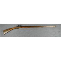 Modern made copy of a flintlock full stock  Kentucky-style long rifle, .44 cal., massive  42” octago