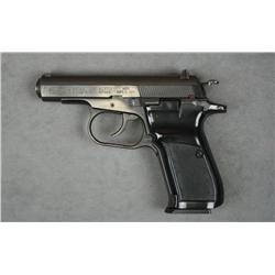 CZ Model 83 DA semi-auto pistol, .380 cal.,  4” barrel, black finish, checkered plastic  grips, two