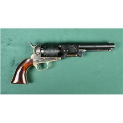 Cased Italian-made copy of a Colt Third Model  percussion Dragoon revolver, .44 cal.,  7-1/2” barrel