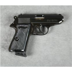 Walther Model PPK/S DA semi-auto pistol, .380  cal., 3-1/4” barrel, black finish, checkered  grips,