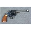 Image 1 : Colt Officer’s Model Target DA revolver, .38  Special cal., 6” barrel, blue finish,  checkered medal
