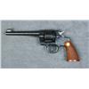 Image 2 : Colt Officer’s Model Target DA revolver, .38  Special cal., 6” barrel, blue finish,  checkered medal