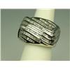 Image 2 : Stunning 10 karat very heavy white gold  ladies handmade ring channel set with (too  many too count)