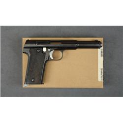 Astra Model 1921 semi-auto pistol, 9mm and  .38 cal., 6” barrel, black finish, checkered  wood grips