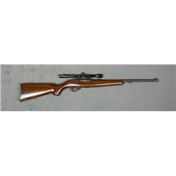Ruger Model 10/22 semi-auto carbine, .22LR  cal., 18” barrel, black finish, wood stock,  mounted wit