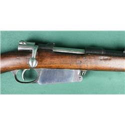 Argentine Model 1891 Mauser bolt-action  carbine, 8mm cal., 18” barrel, military mat  finish, full w