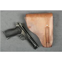 French MAB Model 1935 semi-auto pistol,  import marked, 7.65mm cal., 4-1/4” barrel,  black finish, c