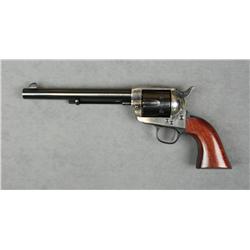 Uberti copy of a Colt SAA revolver, .45 cal.,  7-1/2” barrel, blue and case hardened  finish, wood g