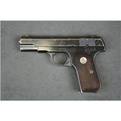 Colt Model 1903 semi-auto pocket pistol, .32  cal., 3-3/4” barrel, blue finish, checkered  medallion